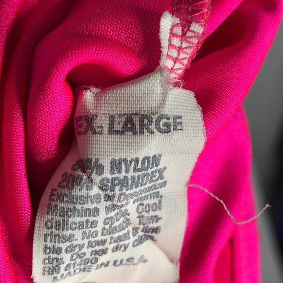 Vintage Mens Sz XL Cycling Jersey 1989 NYC Biathlon Series Big Apple Pink Yellow - Picture 2 of 8